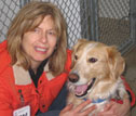 Bailey and me at the shelter where I volunteer. Bailey has since been adopted.